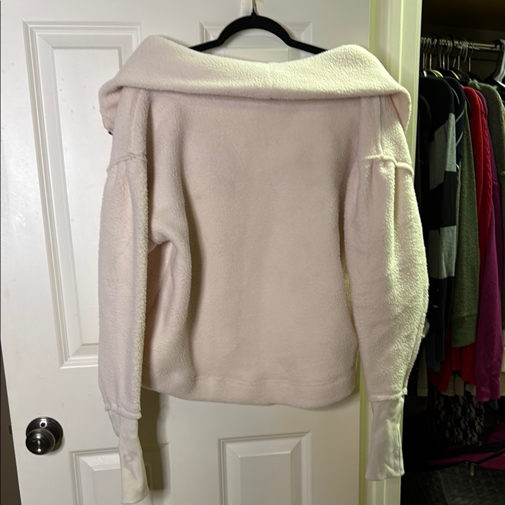 Free People Poppy Pullover Fleece Zip Jacket - Picture 5 of 6